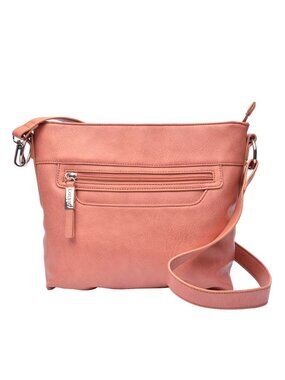 Pink Faux Leather Koltov Shoulder Bag Purse